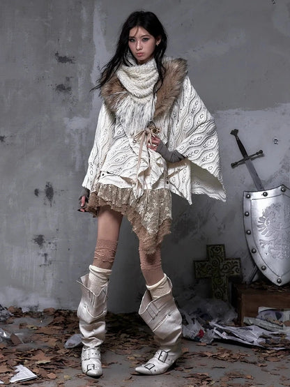 NO ROMANCE Warm Minimalist Style Women Office Casual Solid Color Beige Polyester Blouse