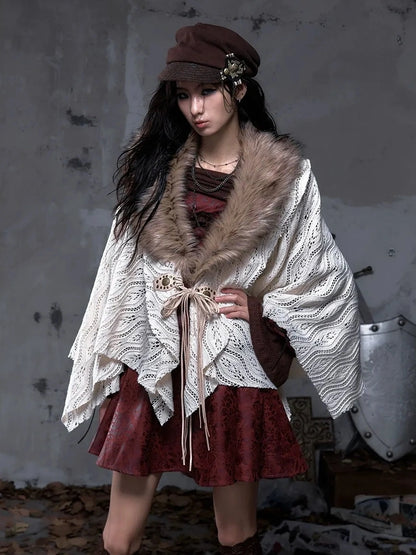 NO ROMANCE Warm Minimalist Style Women Office Casual Solid Color Beige Polyester Blouse