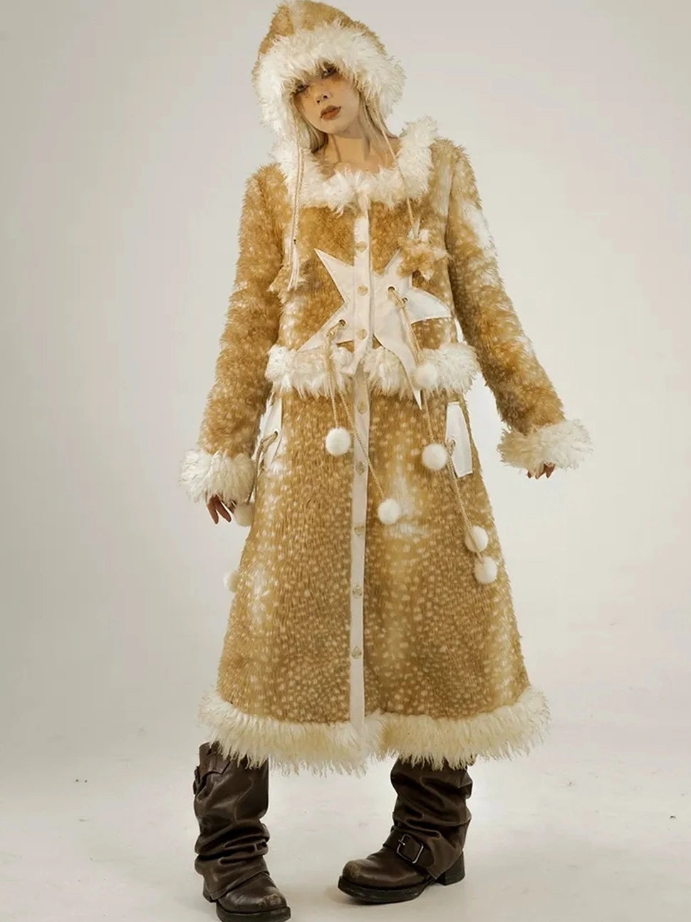 NO ROMANCE Warm Thick Padded Longline Stand Collar Long Sleeve Streetwear For Women Jacket