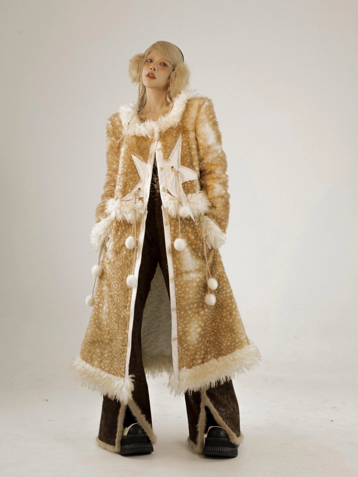 NO ROMANCE Warm Thick Padded Longline Stand Collar Long Sleeve Streetwear For Women Jacket