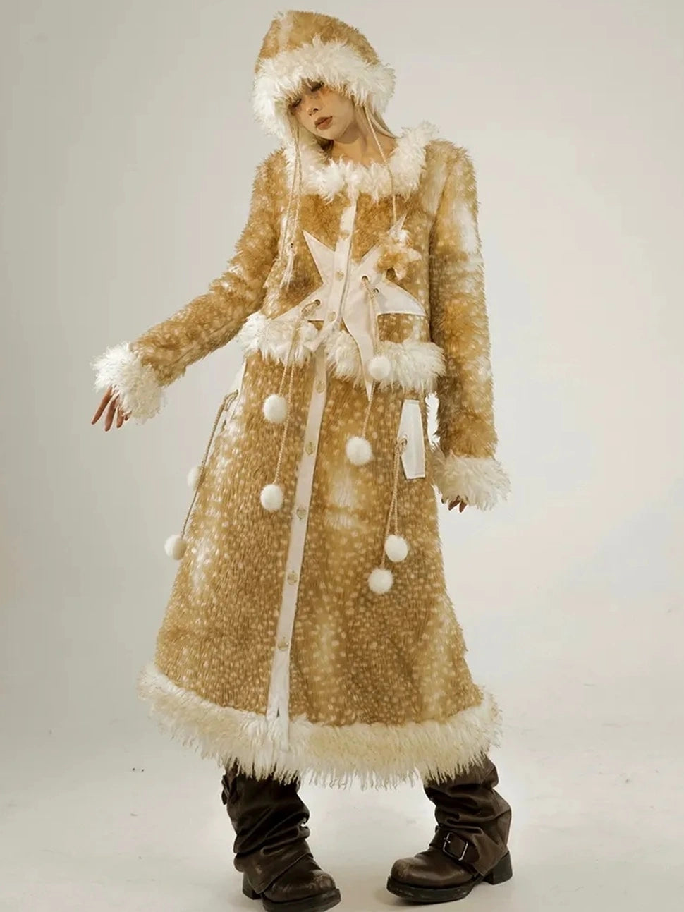 NO ROMANCE Warm Thick Padded Longline Stand Collar Long Sleeve Streetwear For Women Jacket