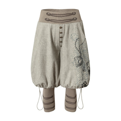 NO_ROMANCE_Washed_Print_Wide_Leg_Stretch_Court_Style_Women&