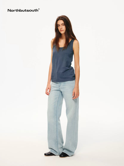 Natural Texture Classic Crewneck Relaxed Casual Women&