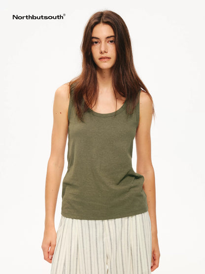 Natural Texture Classic Crewneck Relaxed Casual Women&