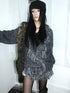 Updateang project Lightweight Tassel Cross Lapel Color Block Knit Cardigan