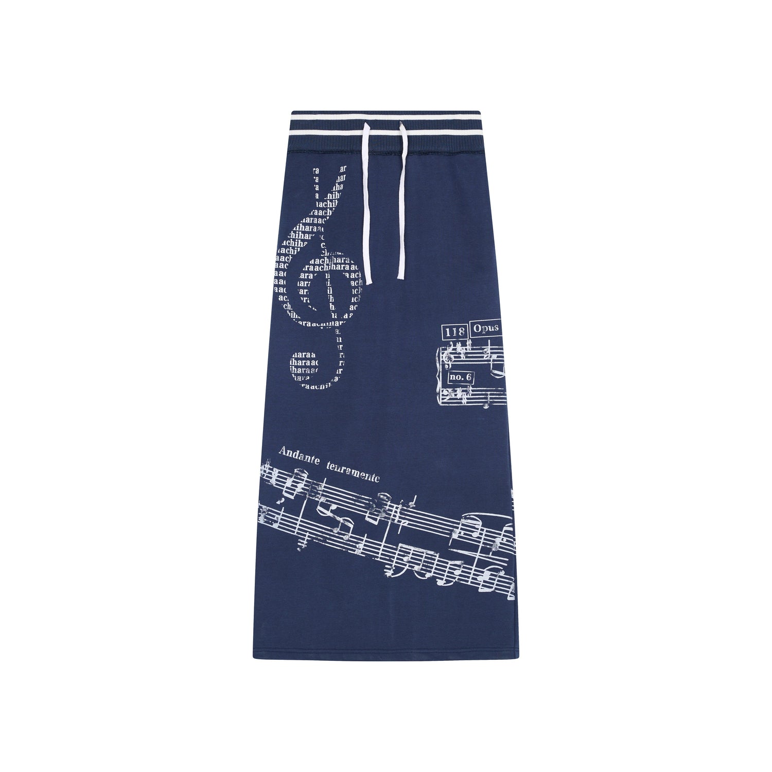 Achihara Emotional A-Line Skirt With Musical Print