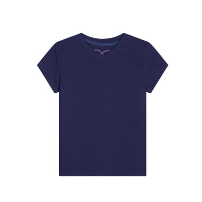 Achihara Jelly V-Neck Stretch Tee