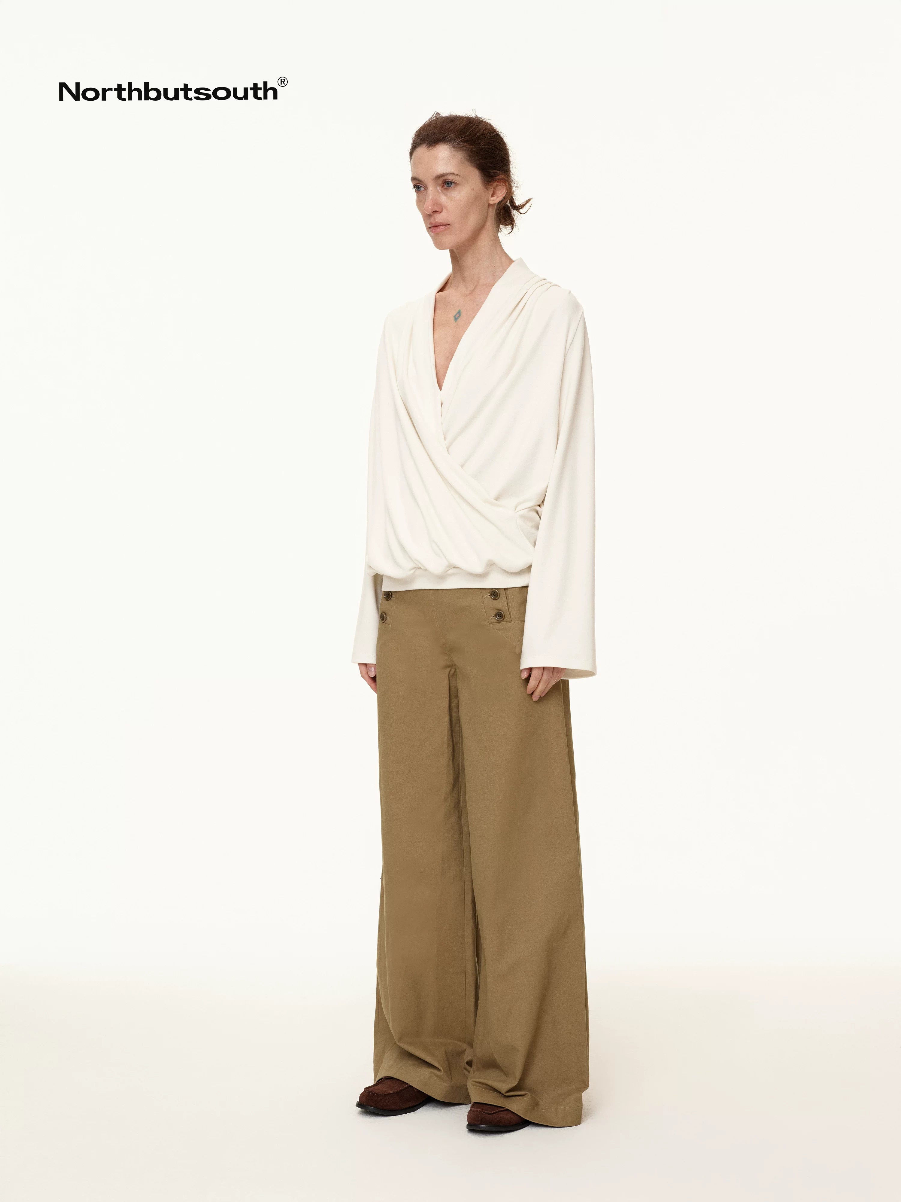 Navy Deck Multi Button Relaxed Fit Women&