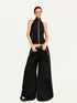 Nico Molly Backless Halter Utility Wide Leg Women&