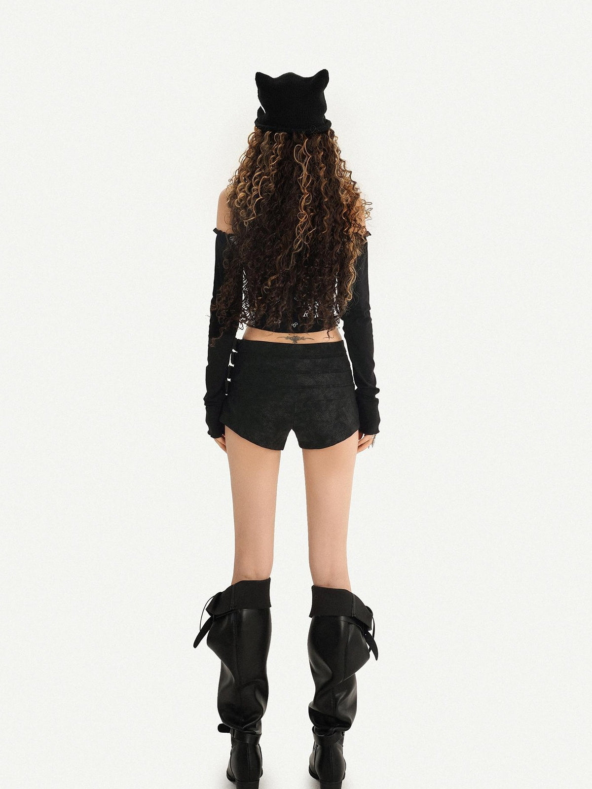 Nico Molly Black Multi Belt Adjustable Biker Street Low Rise Slim Women&