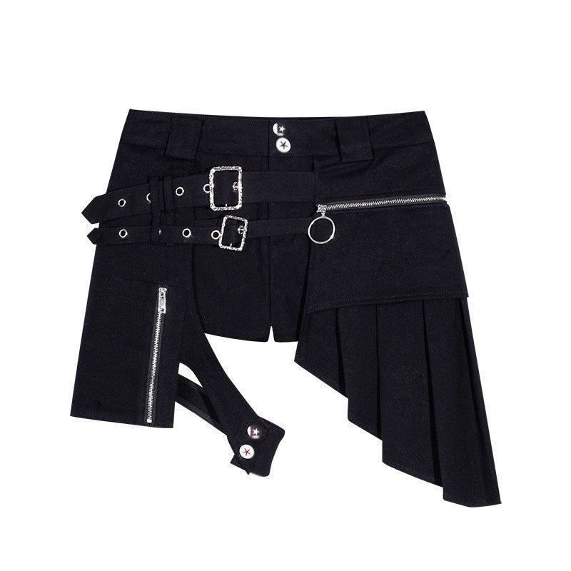 Nico_Molly_Black_Original_Punk_Sexy_Girl_Straight_Cut_Natural_Waist_Women&