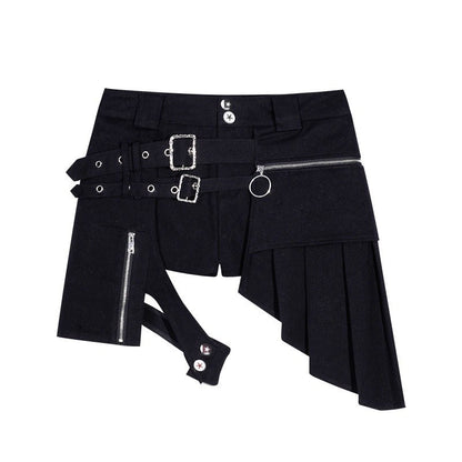 Nico_Molly_Black_Original_Punk_Sexy_Girl_Straight_Cut_Natural_Waist_Women&