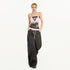 Nico_Molly_Black_Pink_Letter_Print_Halter_Two_Piece_Slim_Fit_Women&