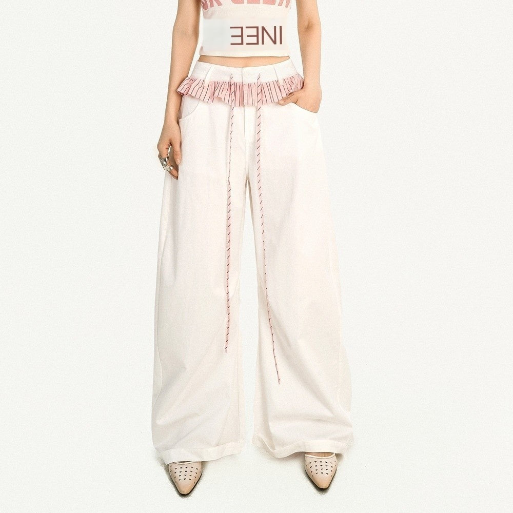Nico_Molly_Black_Pink_Letter_Print_Halter_Two_Piece_Slim_Fit_Women&