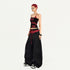 Nico_Molly_Black_Pink_Letter_Print_Halter_Two_Piece_Slim_Fit_Women&