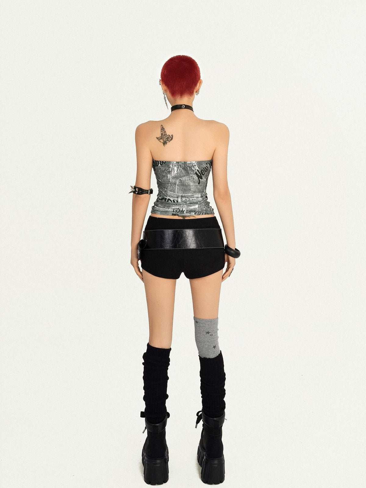 Nico Molly Black Retro Cross Streetwear Women&