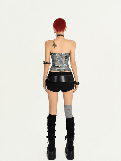 Nico Molly Black Retro Cross Streetwear Women&