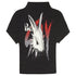 Nico_Molly_Black_Ruched_Graffiti_Print_Stand_Collar_Aline_Sleeve_Women&