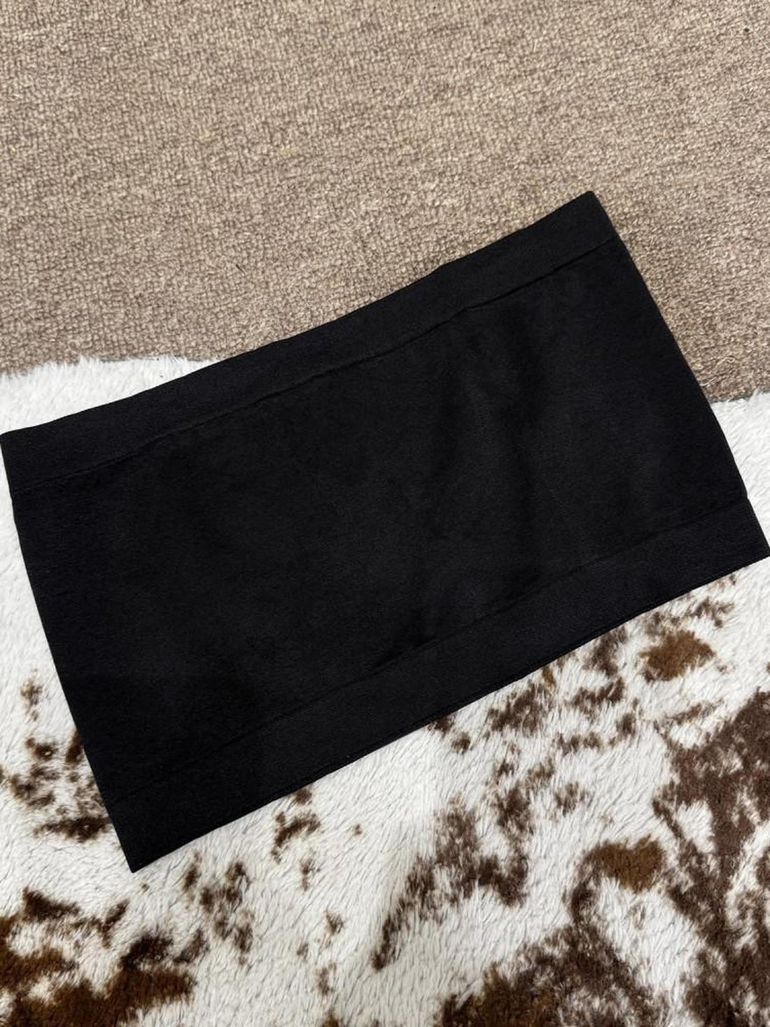 Nico Molly Black Ruched Strapless Seamless Anti Exposure Street Women&
