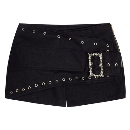 Nico_Molly_Black_Studded_Low_Waist_Zipper_Pocket_Slim_Women&