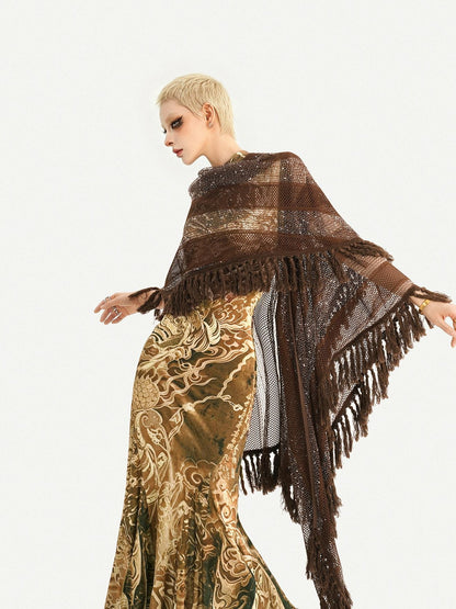 Nico Molly Brown Tassel Cutout Long Women&