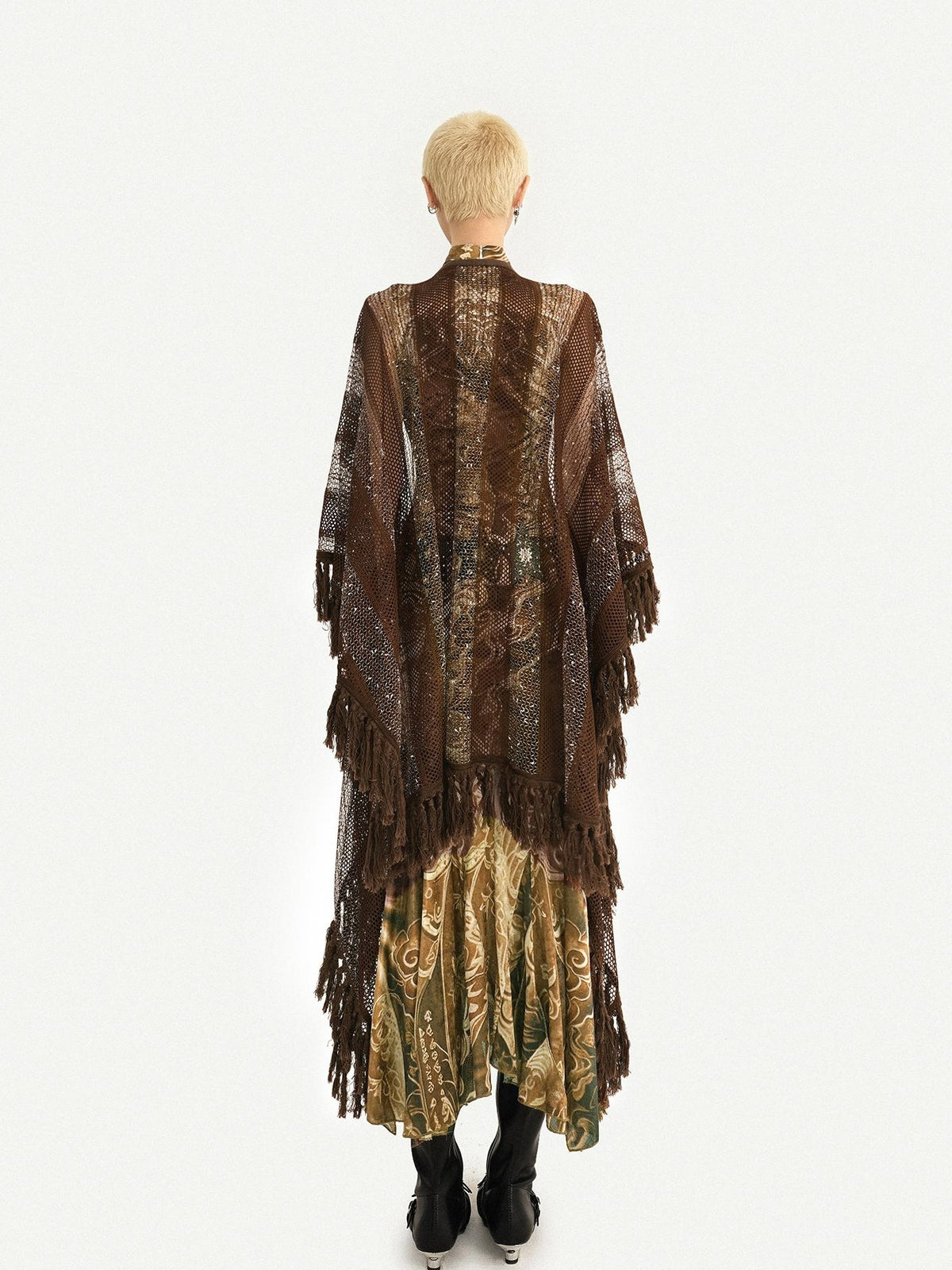 Nico Molly Brown Tassel Cutout Long Women&