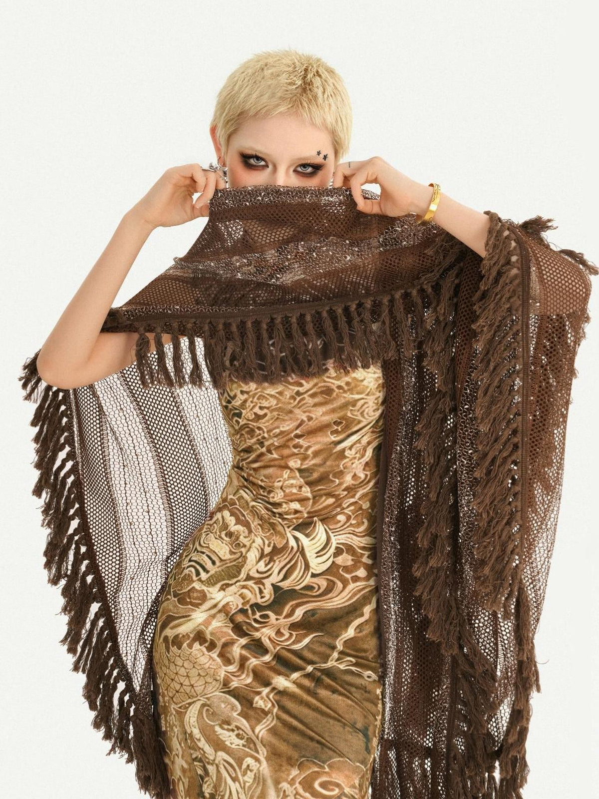 Nico Molly Brown Tassel Cutout Long Women&