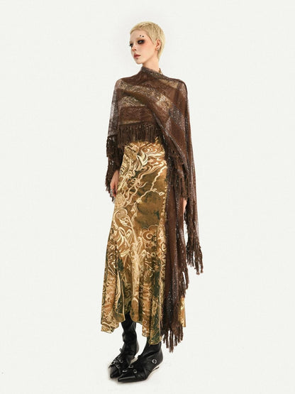 Nico Molly Brown Tassel Cutout Long Women&