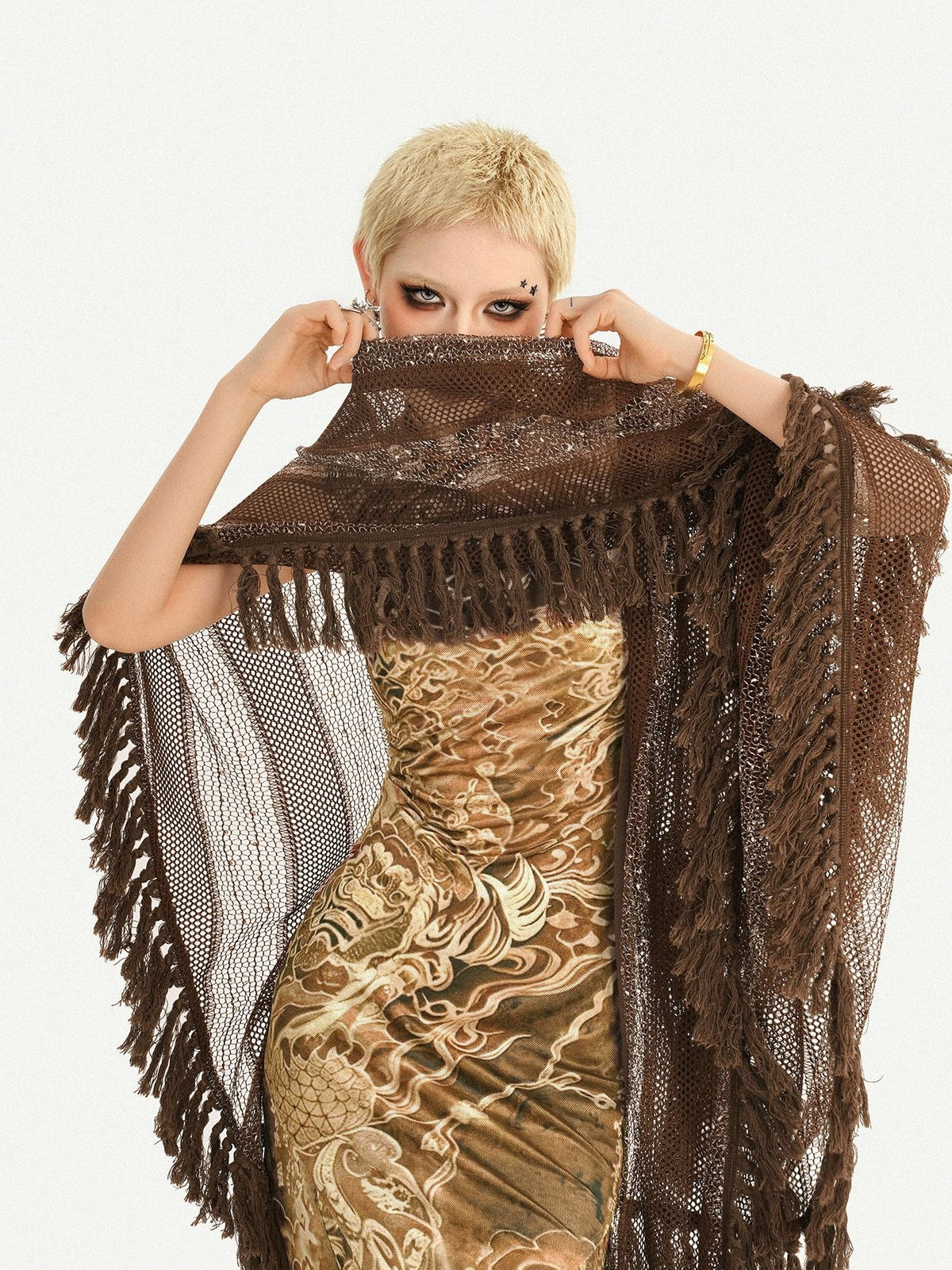 Nico Molly Brown Tassel Cutout Long Women&
