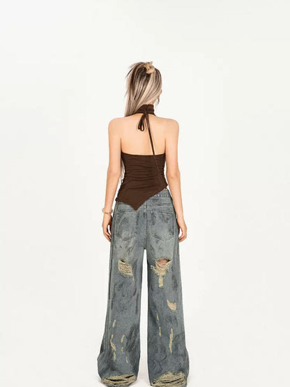 Nico Molly Brown Vintage Butterfly Slim Fit Women&