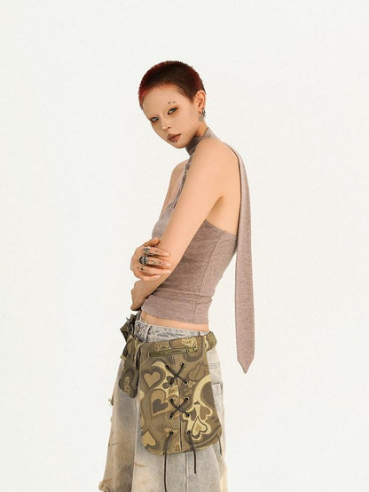 Nico Molly Camouflage Original American Retro Spicy Girl Women&