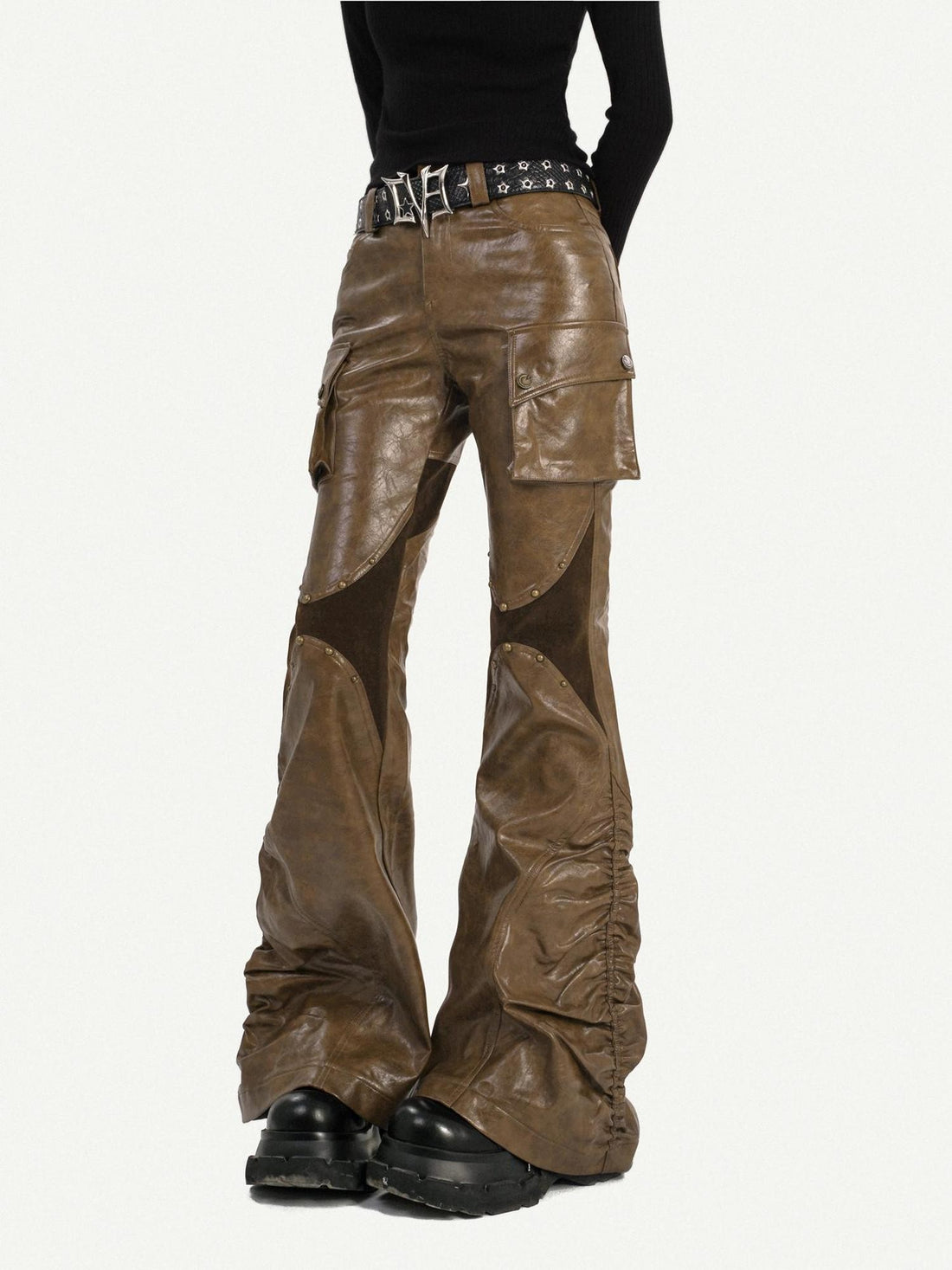 Nico Molly Coffee Vintage Patchwork Slim Fit Women&