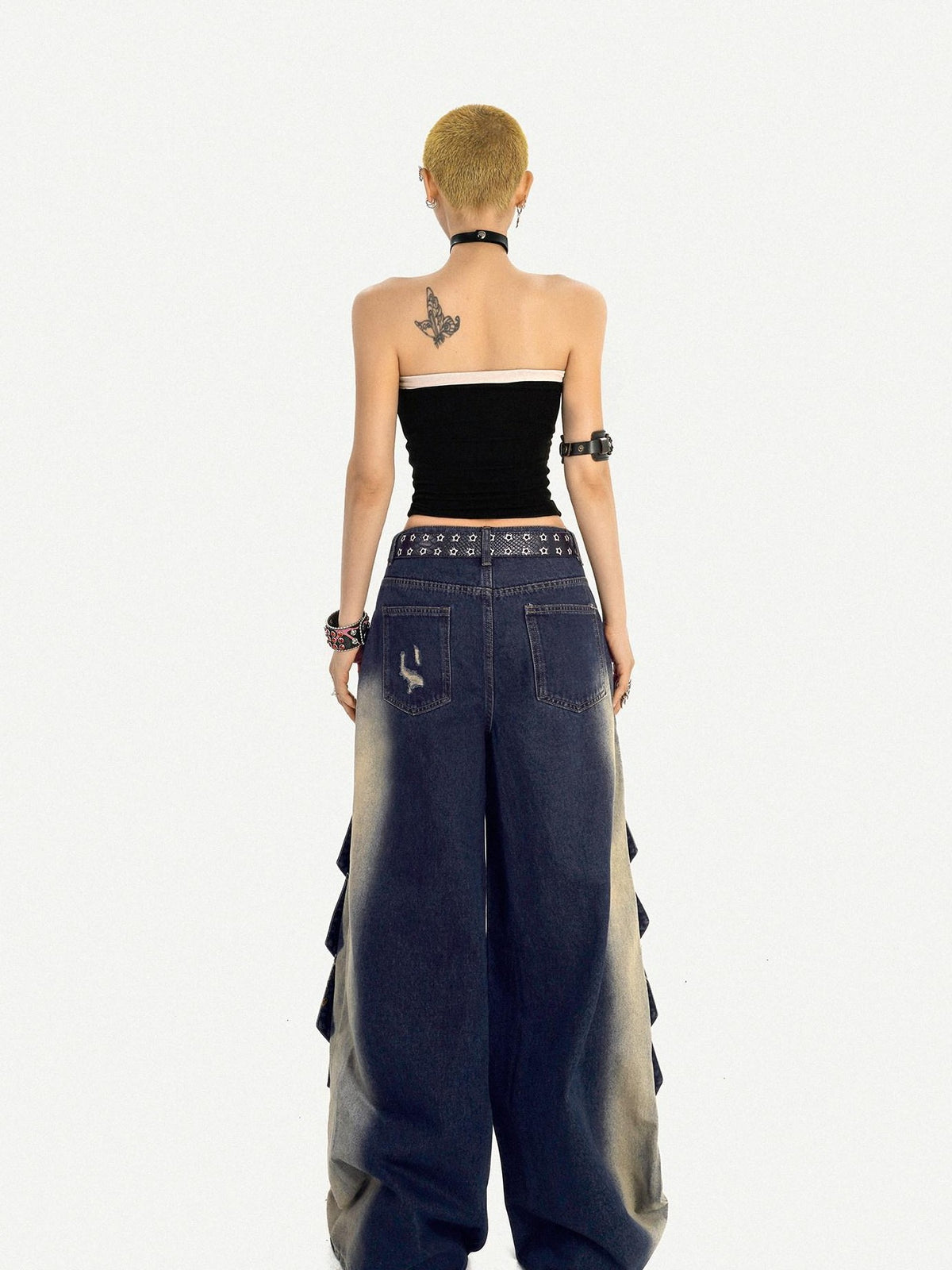 Nico Molly Colorblock Spliced Double Layer Slim Fit Stretch Women&