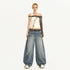 Nico_Molly_Cross_Print_Asymmetric_Shoulder_Splice_Women&