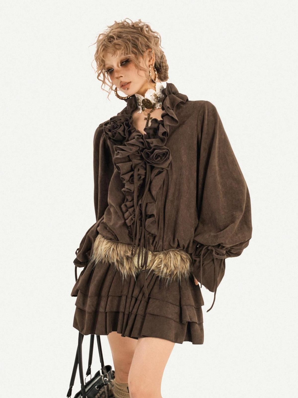 Nico Molly Cutout Rhinestone Vintage Round Ring Women&