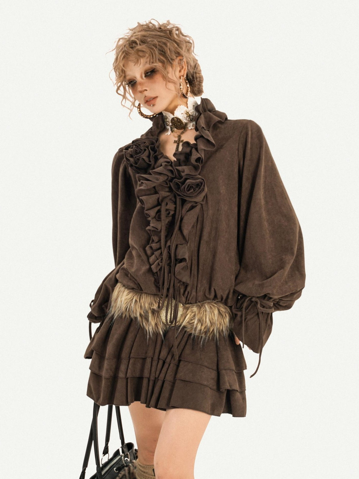 Nico Molly Cutout Rhinestone Vintage Round Ring Women&