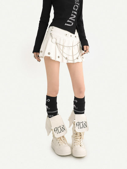 Nico Molly Dark Retro Letter Print Slim Turndown Collar Women&