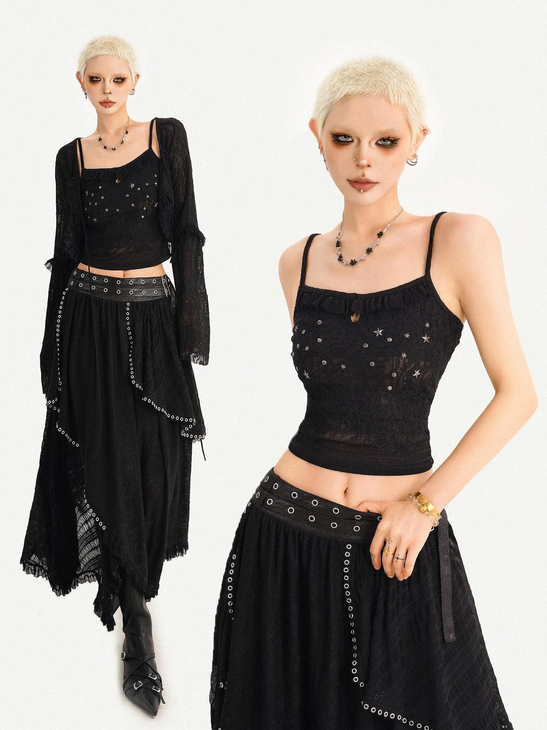 Nico Molly Dark Rhinestone Cutout Women&