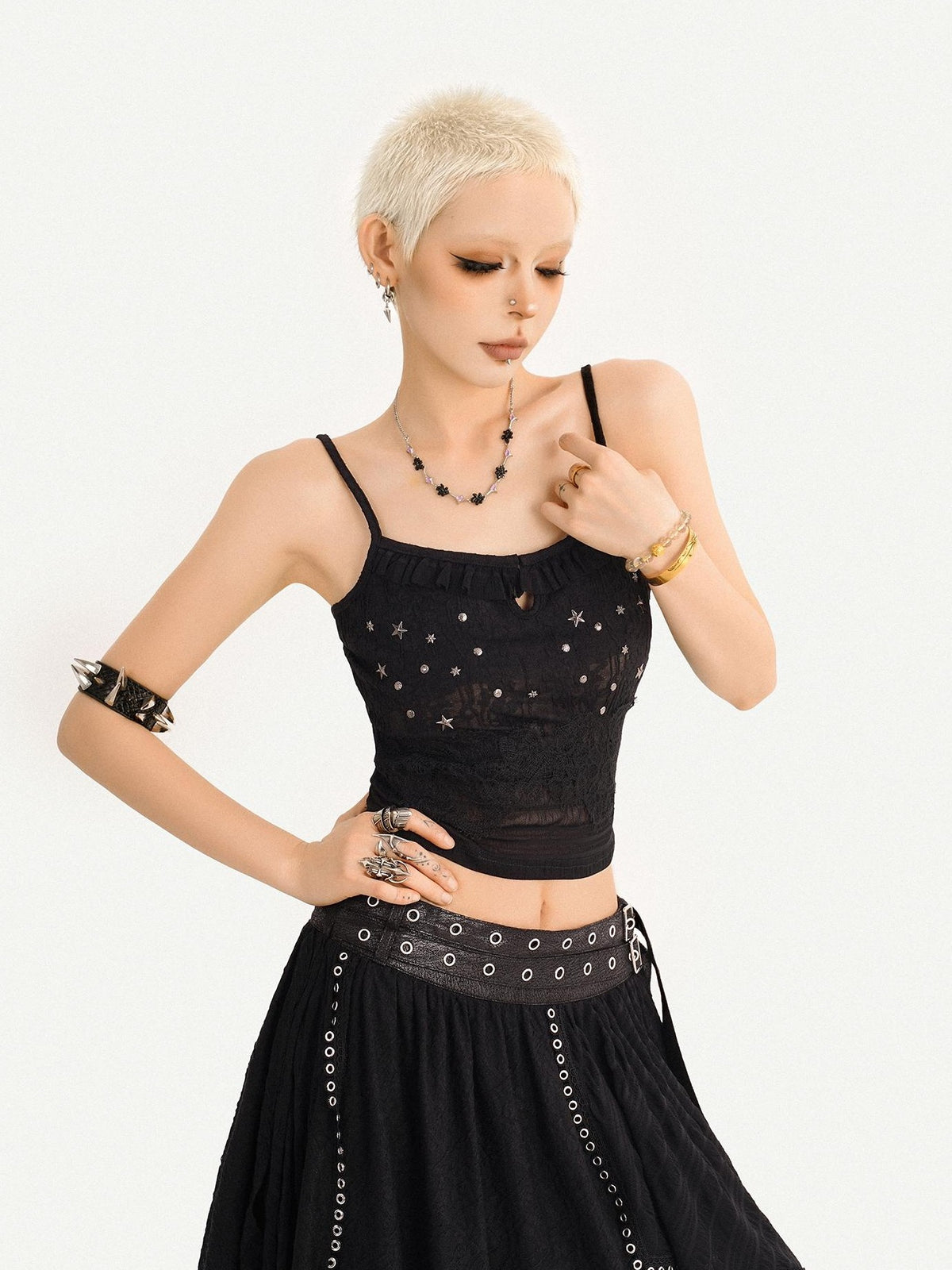 Nico Molly Dark Rhinestone Cutout Women&