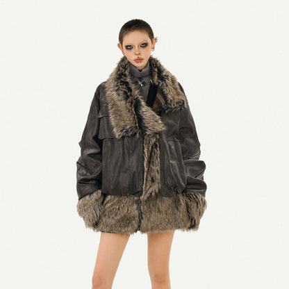 Nico_Molly_Dark_Rock_Patchwork_Plaid_Reversible_Plush_Women&