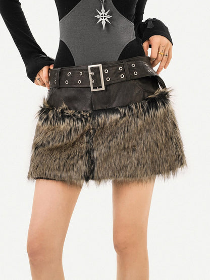 Nico Molly Dark Rock Patchwork Plaid Reversible Plush Women&