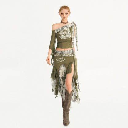 Nico_Molly_Distressed_Print_Asymmetric_Off_Shoulder_Women&
