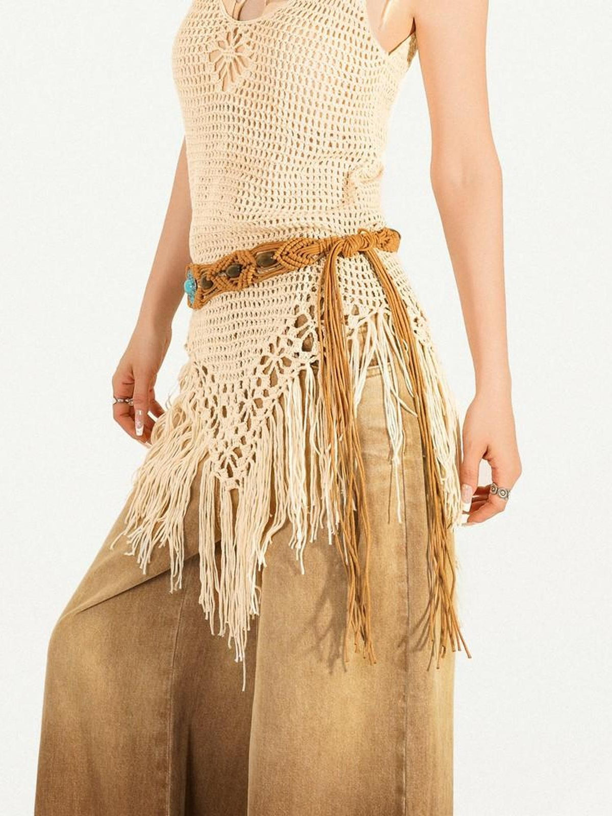Nico Molly Forest Boho American Vintage Woven Agate Ethnic Romantic Women&