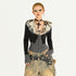Nico_Molly_Fur_Collar_Leopard_Print_Faux_Layered_Slim_Waist_Knit_Zipper_Women&