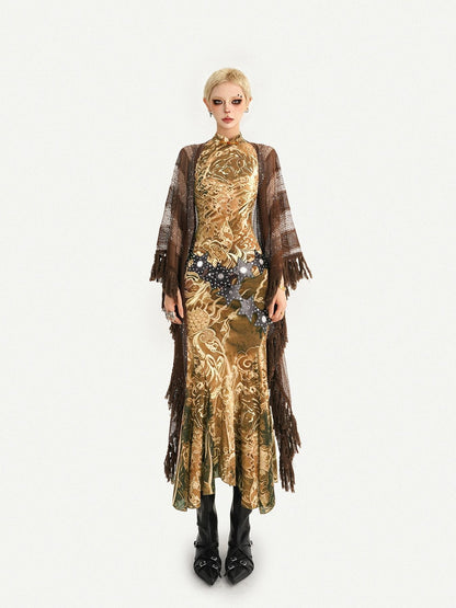 Nico Molly Gilded Glamorous Fishtail Sleeveless Slim Women&