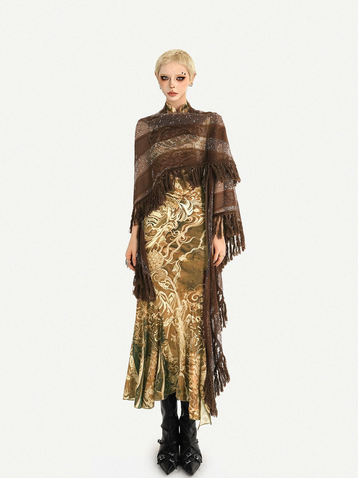 Nico Molly Gilded Glamorous Fishtail Sleeveless Slim Women&