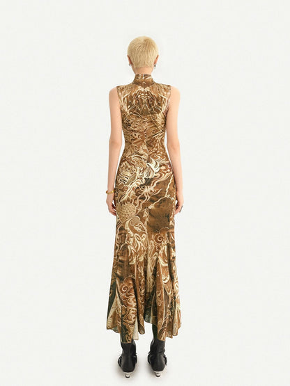 Nico Molly Gilded Glamorous Fishtail Sleeveless Slim Women&