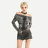 Nico_Molly_Gray_One_Shoulder_Lace_Up_Punk_Waist_Cinched_Women&