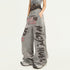 Nico_Molly_Grey_Vintage_Letter_Print_Loose_Pocket_Elastic_Women&