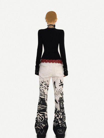 Nico Molly Ink Wash Studded Punk Street Women&